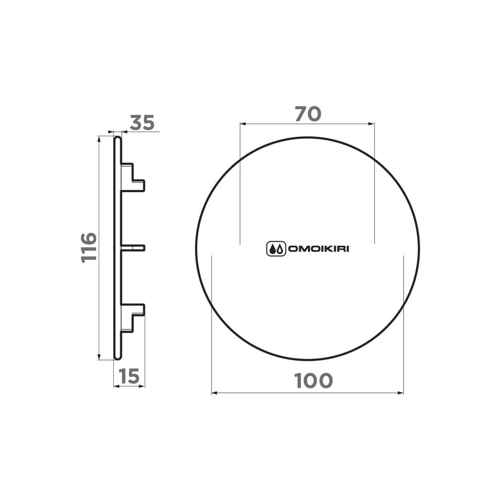 Декоративная накладка OMOIKIRI Нержавеющая сталь