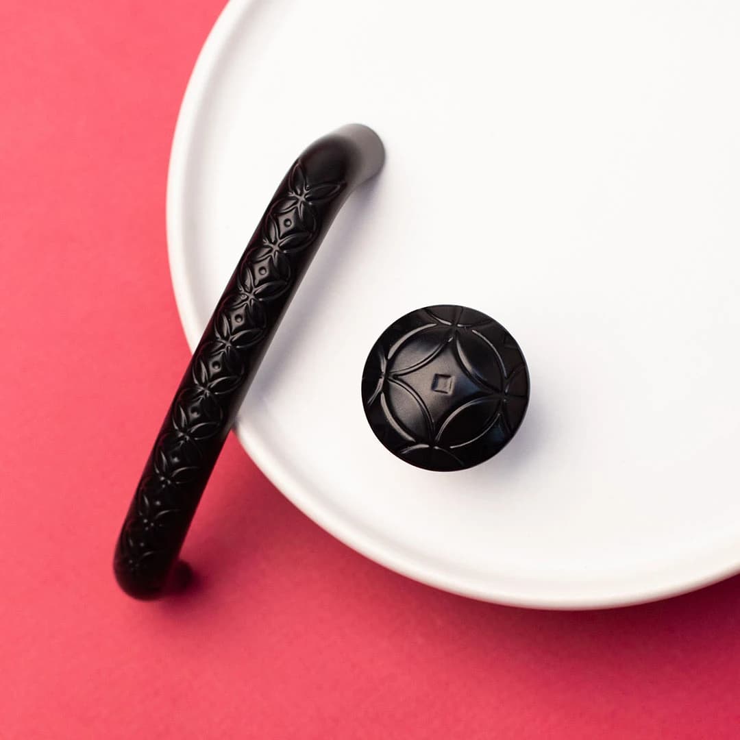 Ручка кнопка KERRON Черный матовый RK-103 BL