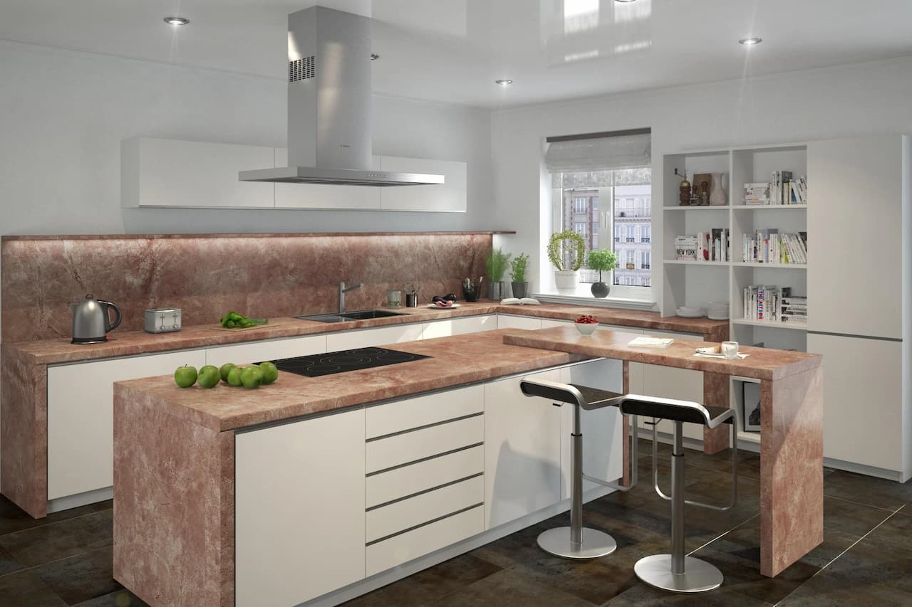 Столешница 26 мм КЕДР Обсидиан коричневый 3000х600х26*1U 910/Br