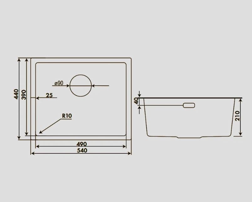 Мойка HOFFGER Золото HFG-5444G