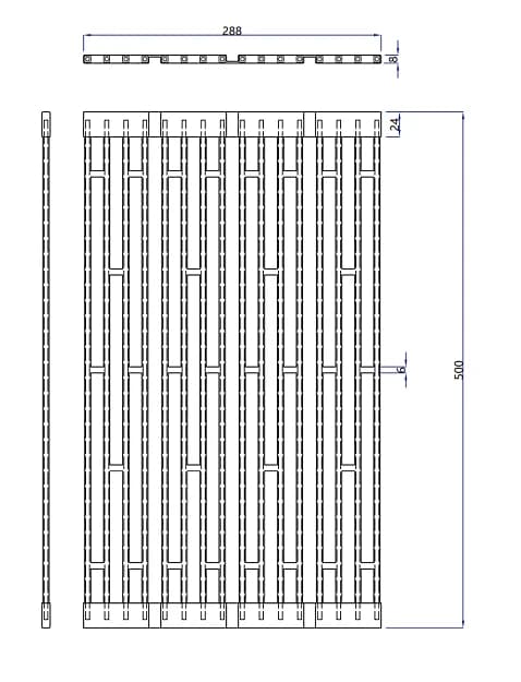 Ролл-мат RIVELATO Черный SRL-425