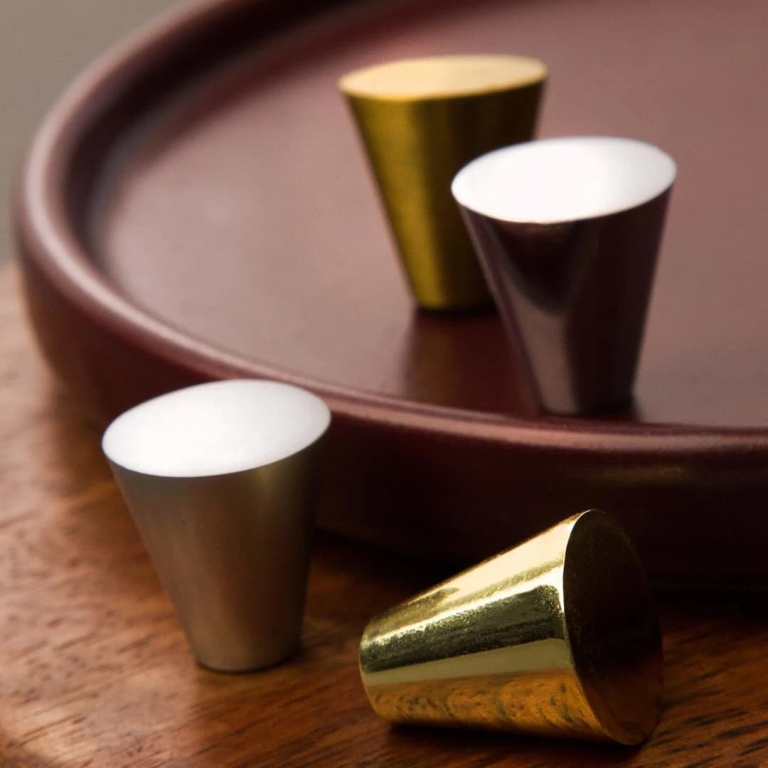 Ручка кнопка KERRON Хром матовый K-1030 SC