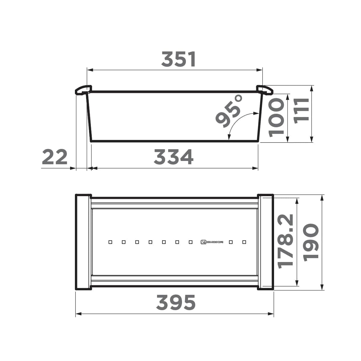 Коландер OMOIKIRI Светлое золото CO-05-LG