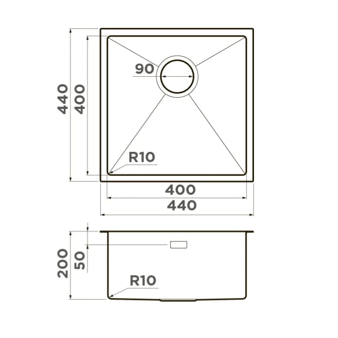 Мойка OMOIKIRI Светлое золото Taki 44-U/IF-LG