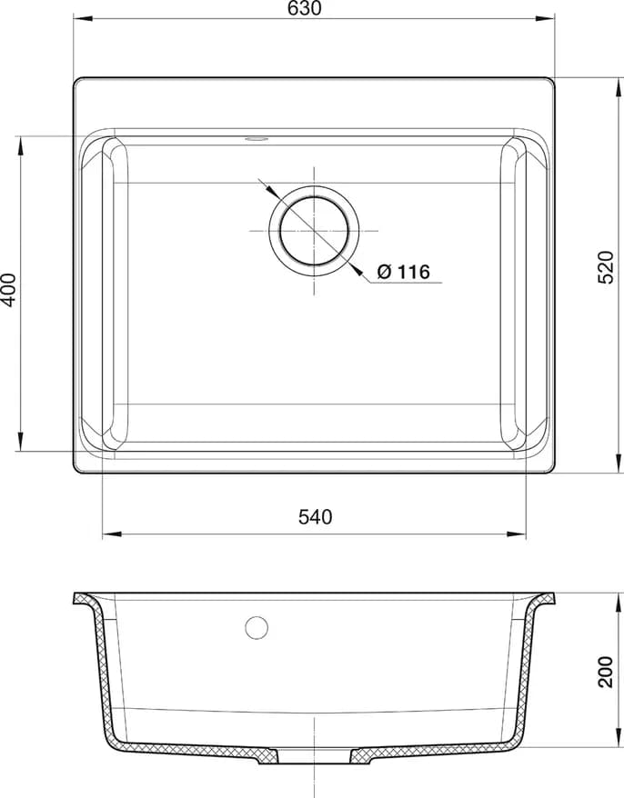 Мойка RIVELATO Топаз AXEL