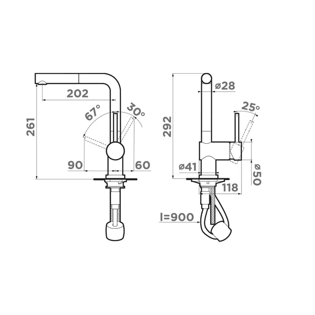 Смеситель OMOIKIRI Светлое золото Akashi-S-LG
