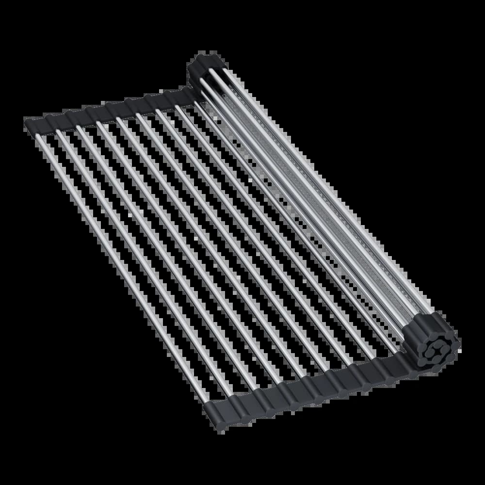 Ролл-мат OMOIKIRI Нержавеющая сталь + черный ROLL-01-IN