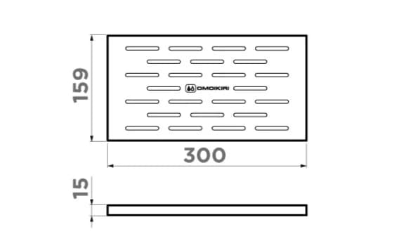 Аксессуар для сантехники OMOIKIRI Вороненая сталь FT-01-GM