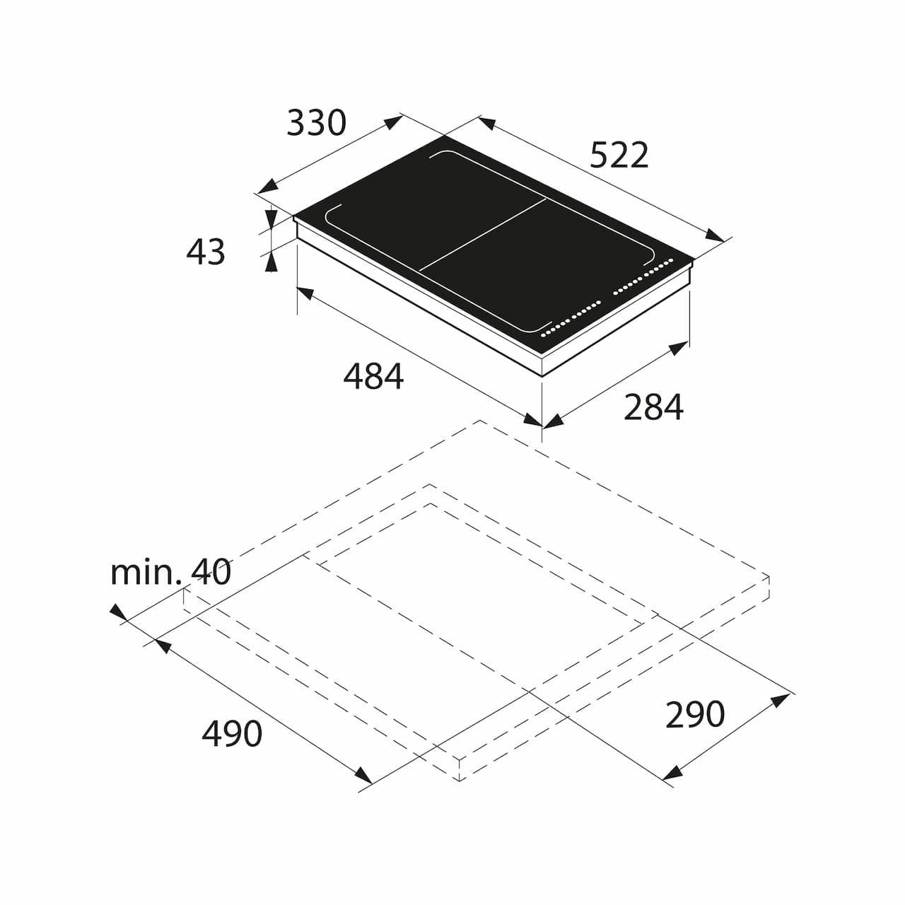 Варочная панель ASKO Черный HI1355G
