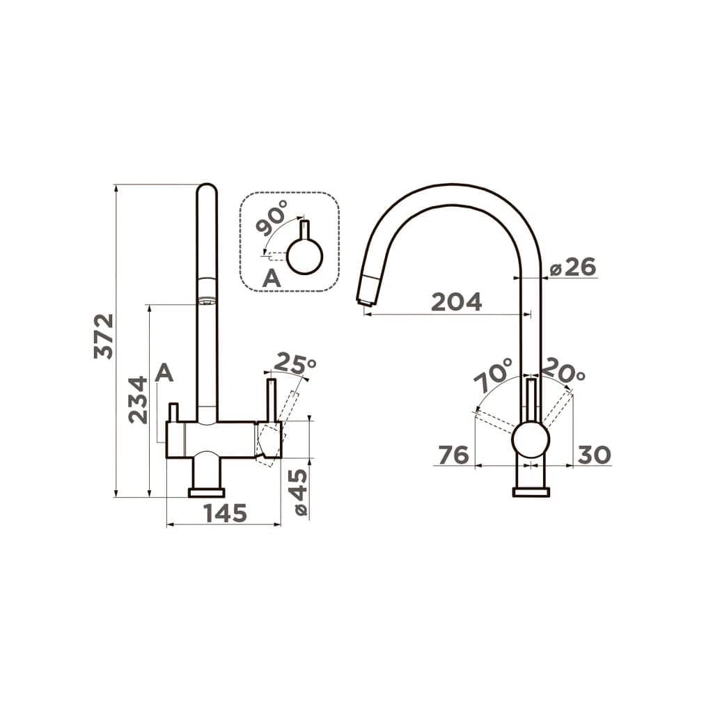 Смеситель OMOIKIRI Белый Yamada-WH