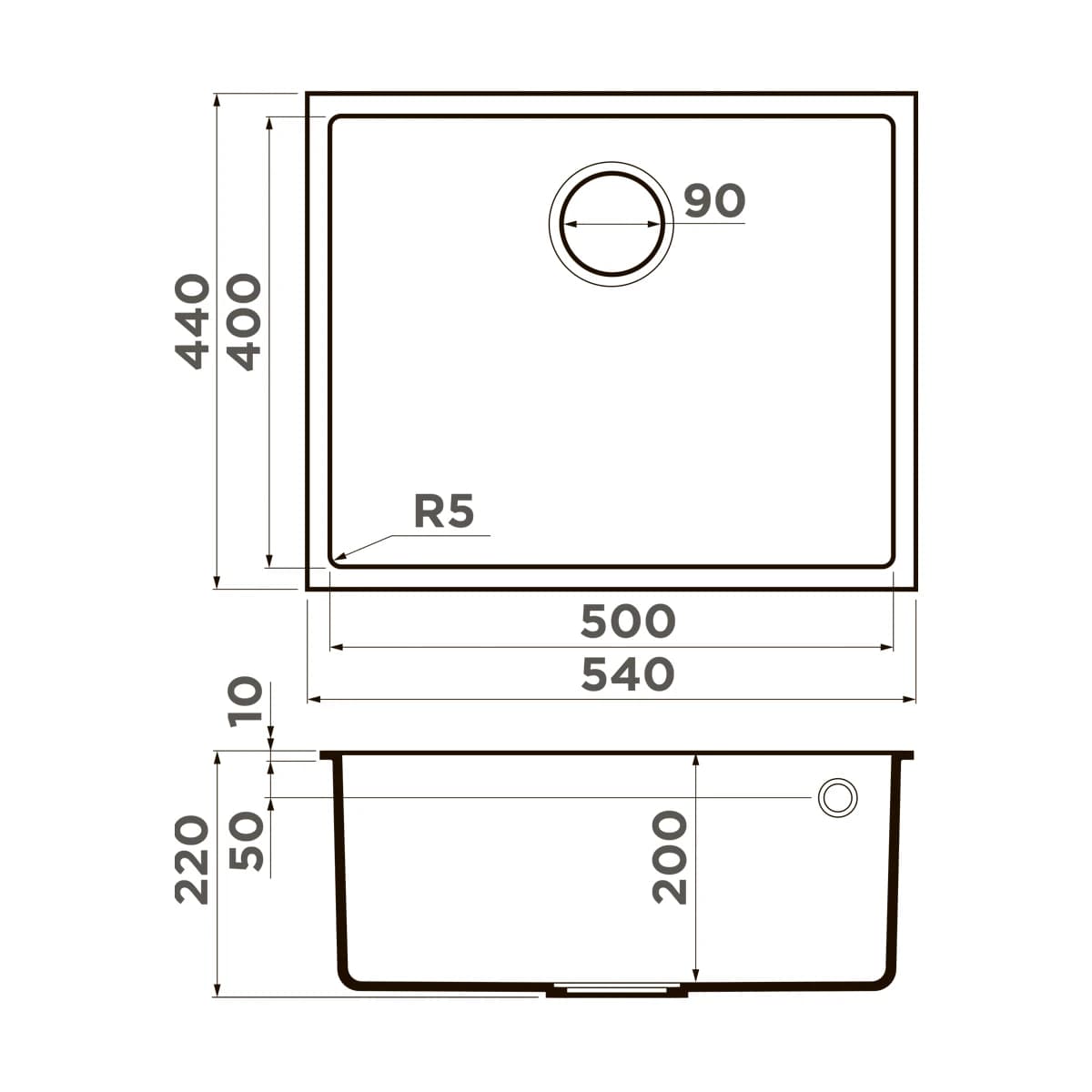 Мойка OMOIKIRI Белый Bosen 54-U-WH