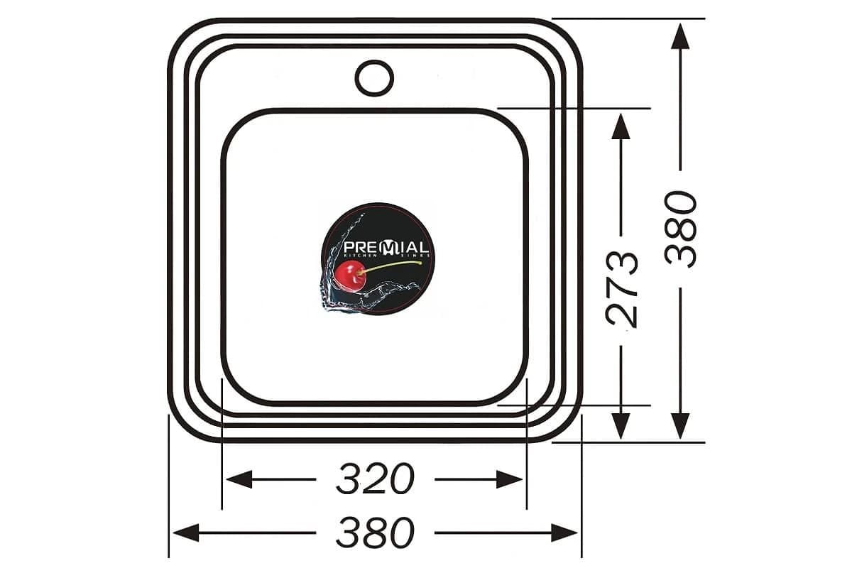 Мойка Premial Нержавеющая сталь Premial 3838
