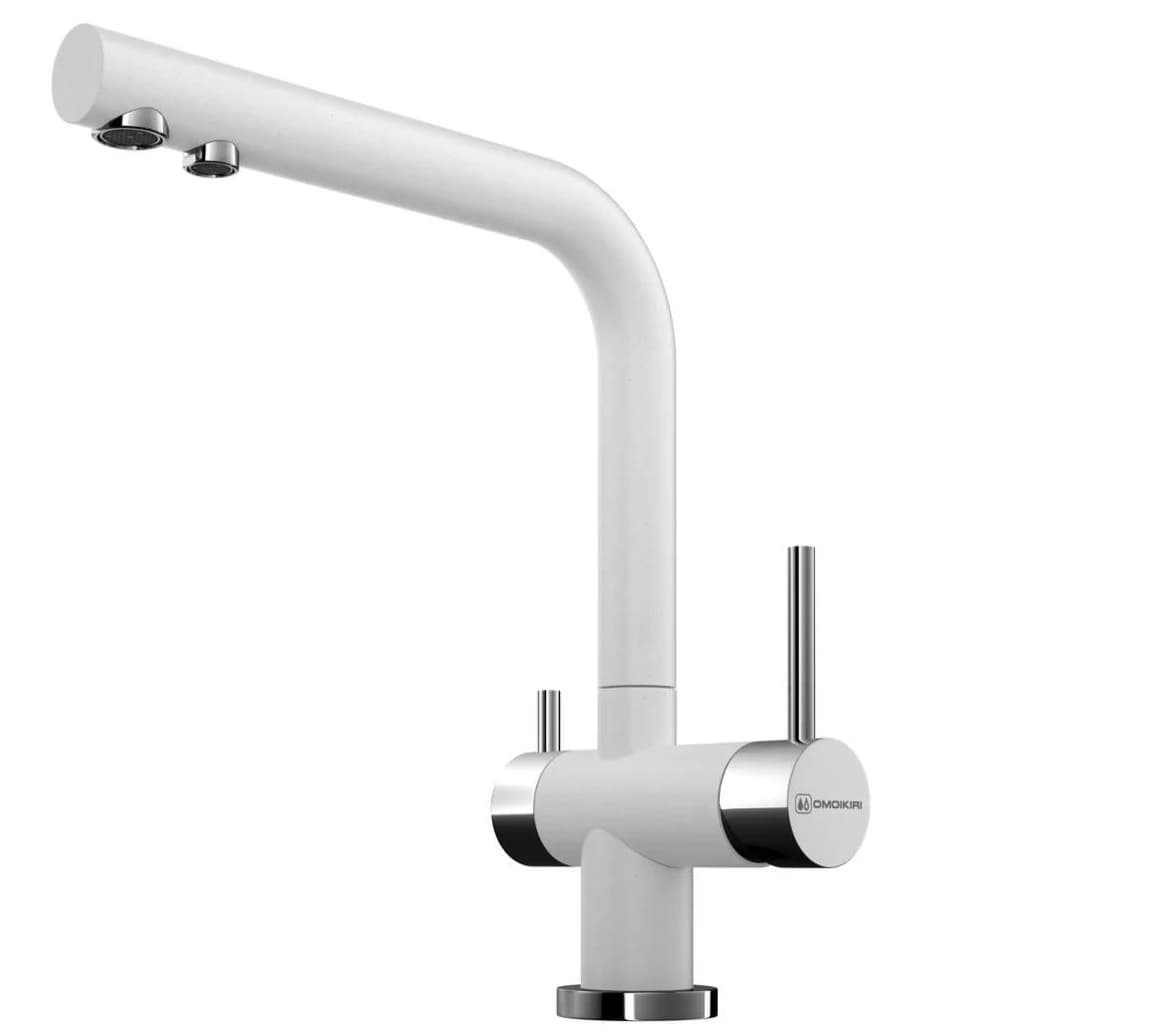 Смеситель OMOIKIRI Белый Nagano-WH