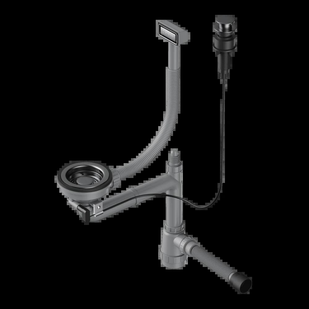 Арматура для одночашевых моек OMOIKIRI Вороненая сталь WK-1-GM-A