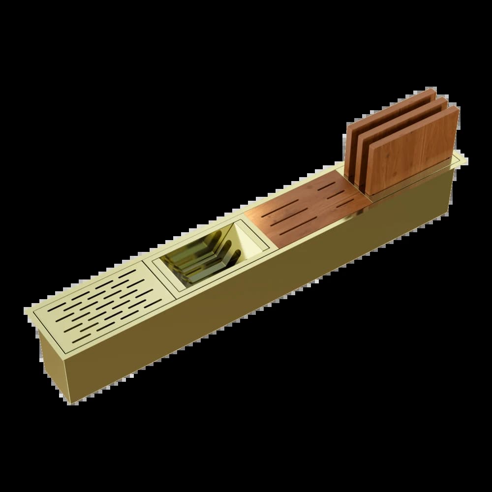 Встраиваемая сушка для посуды OMOIKIRI Светлое золото DRY-01-LG