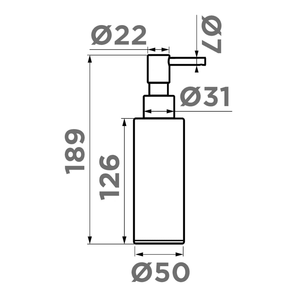 Дозатор для мыла 200 мл OMOIKIRI Светлое золото OM-06 LG