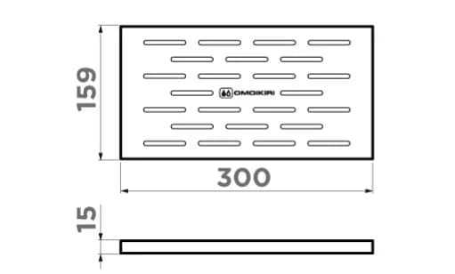 Аксессуар для сантехники OMOIKIRI Нержавеющая сталь FT-01-IN