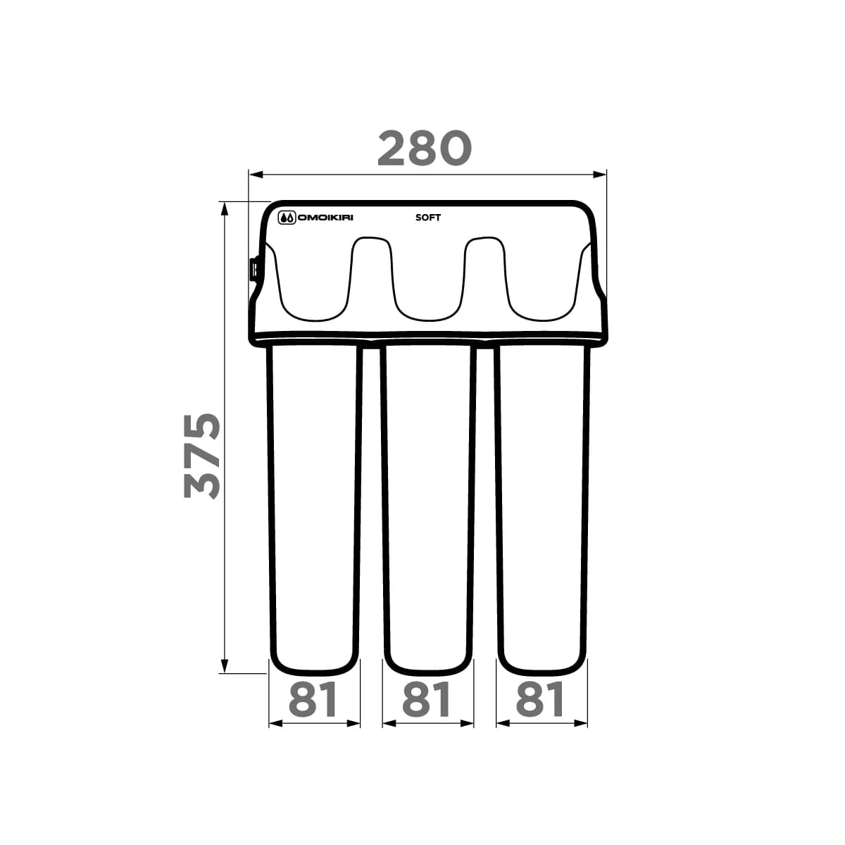 Водоочиститель OMOIKIRI Белый PURE DROP SOFT