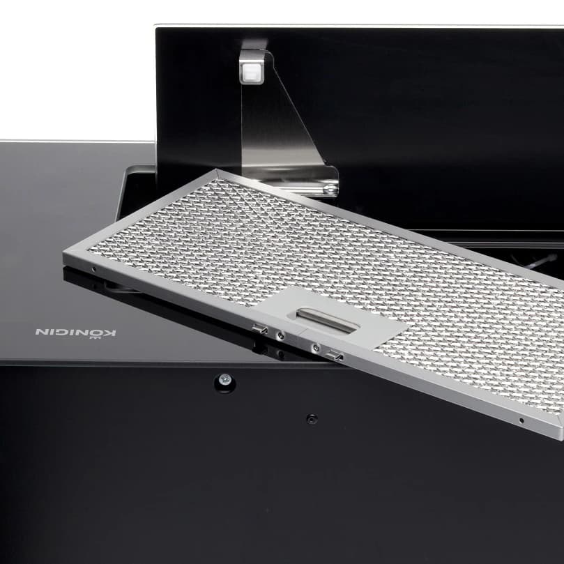 Вытяжка кухонная KONIGIN Черный Navi Black Glass 90