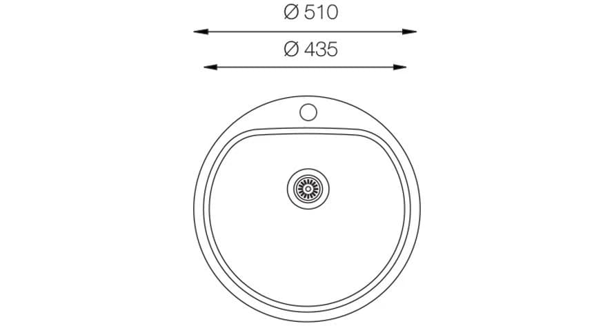 Мойка TOPZERO Нержавеющая сталь ELP510-GT8K (УЦЕНКА)