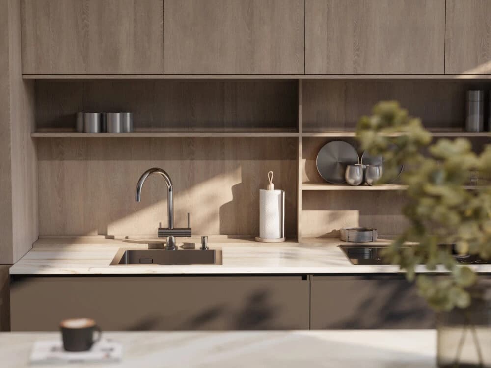 Смеситель OMOIKIRI Светлое золото Yamada-LG