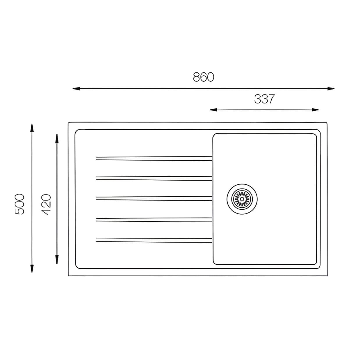 Мойка TOPZERO Ice Claudia 860.500-07