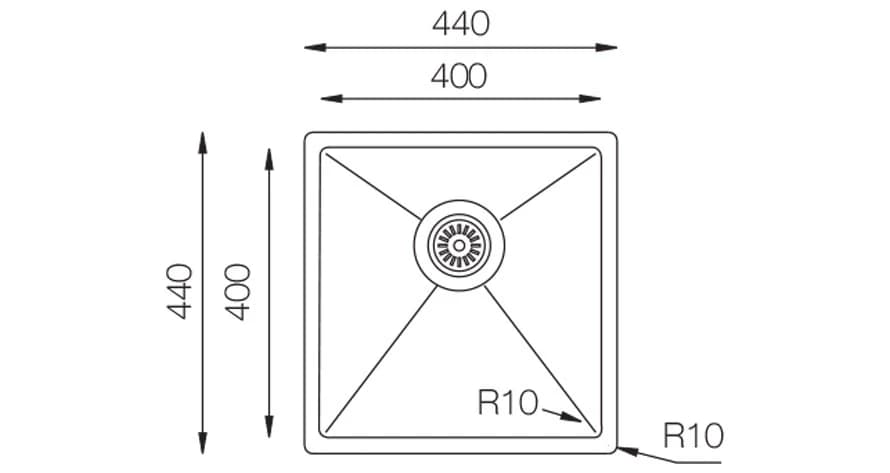 Мойка TOPZERO GOLD ROSE TNL 400 GOLD ROSE
