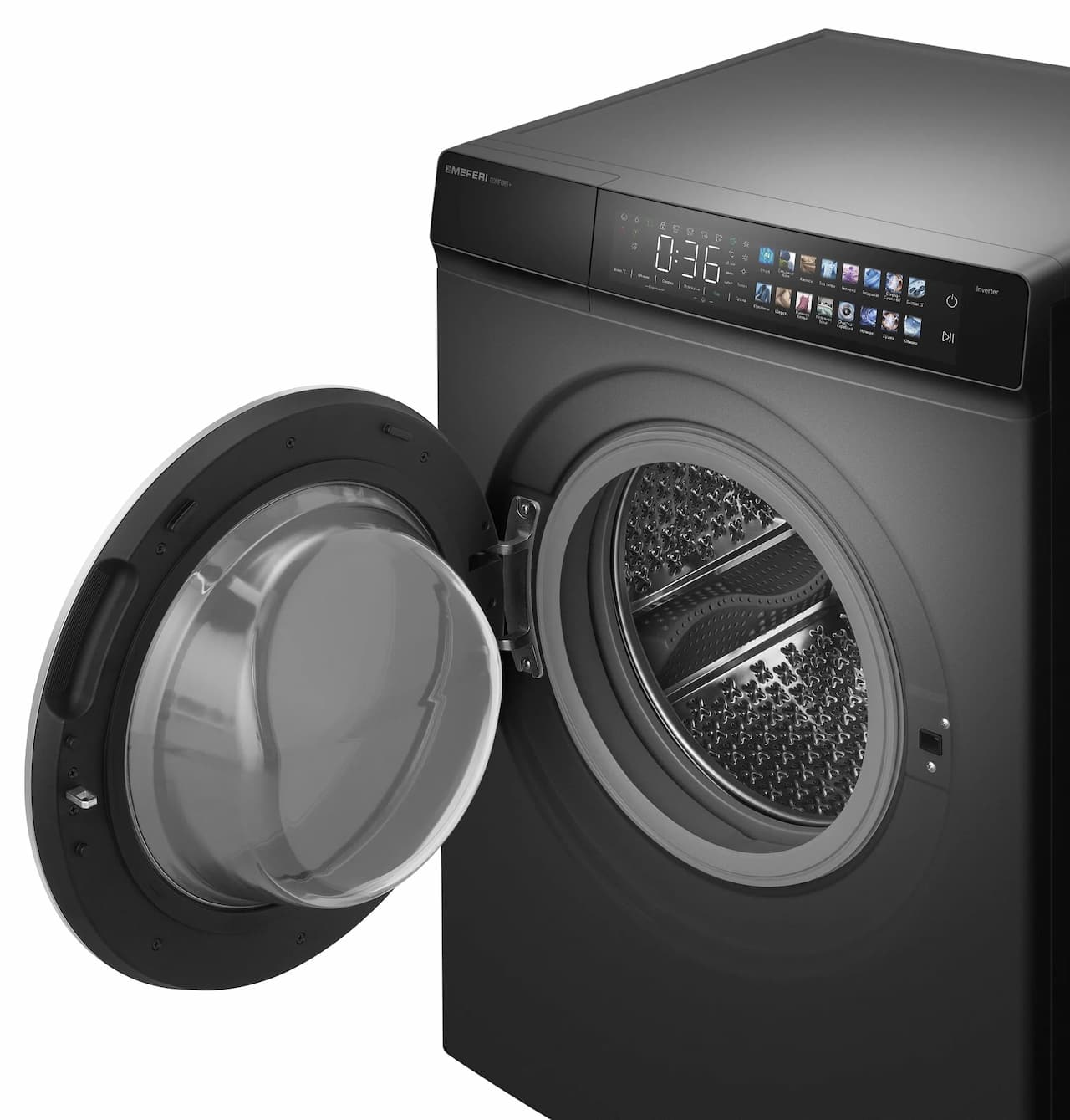Стиральная машина MEFERI Серый MFWD1281416GR COMFORT PLUS