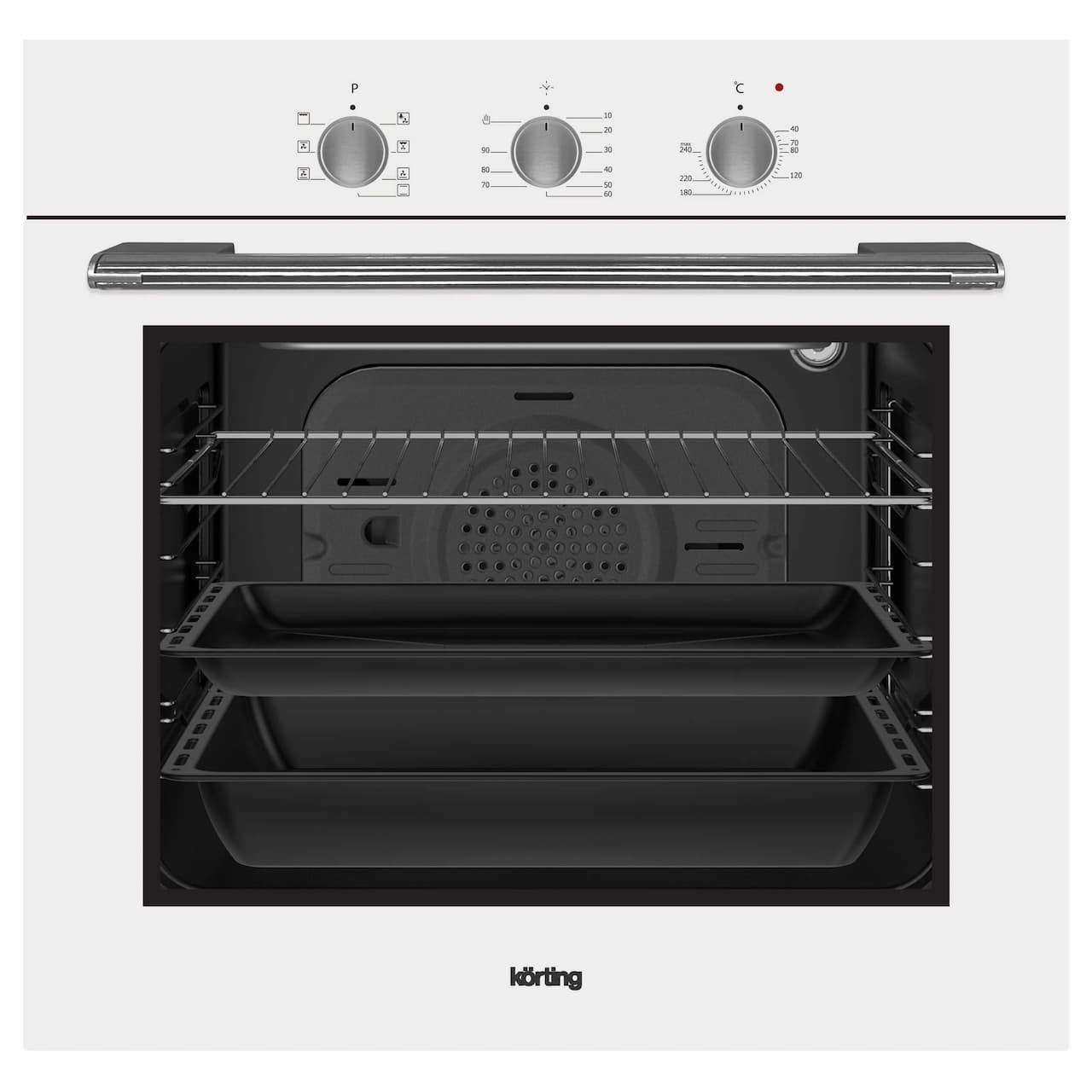 Духовой шкаф KORTING Белое стекло OKB 370 CMW