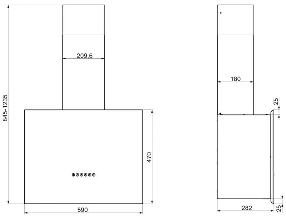 Вытяжка кухонная ELIKOR Черный Метеорит