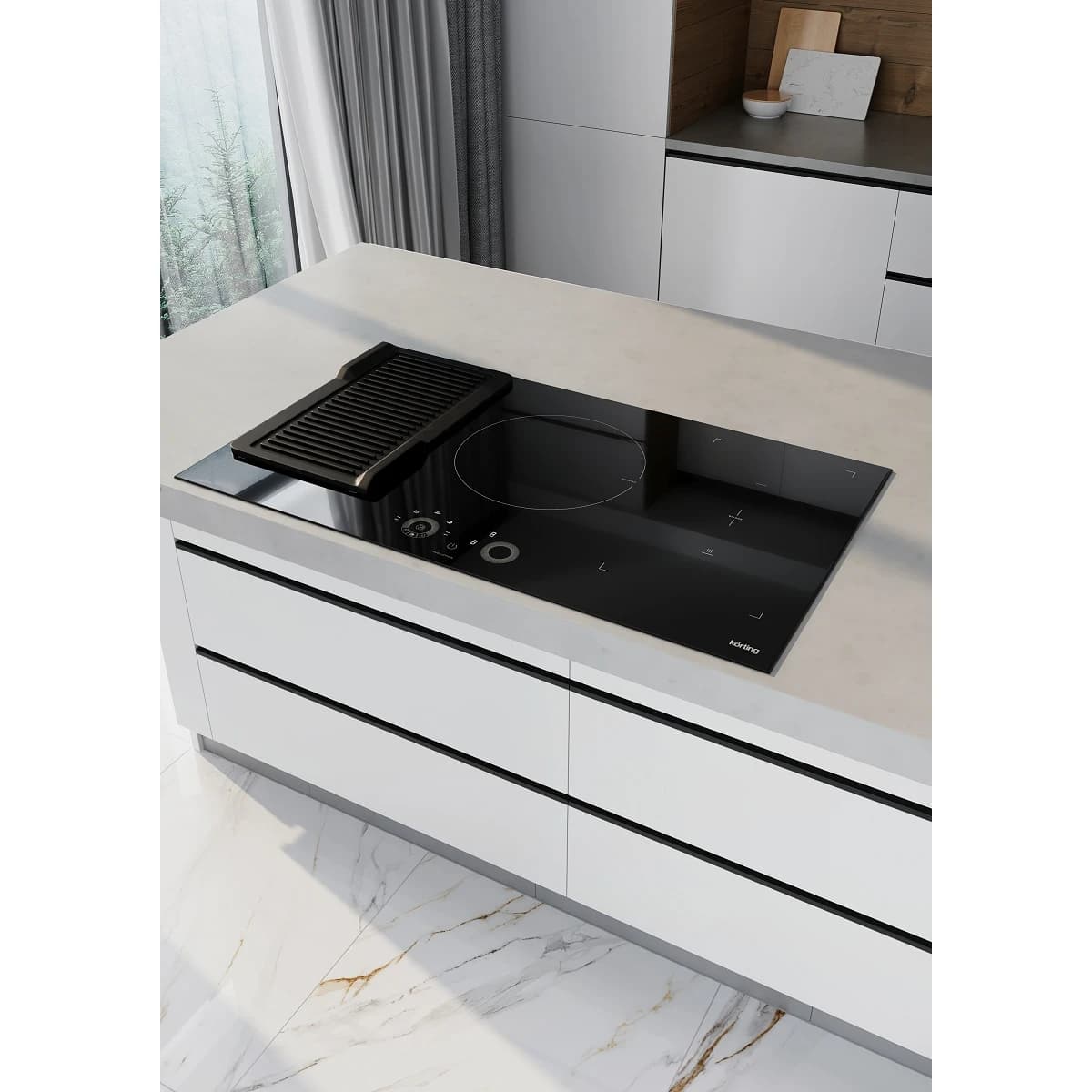 Варочная панель KORTING Черный HIB 95750 B Smart