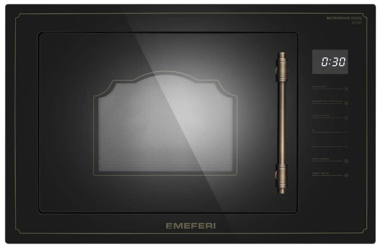 Микроволновая печь MEFERI Черный MMO6025BK RETRO