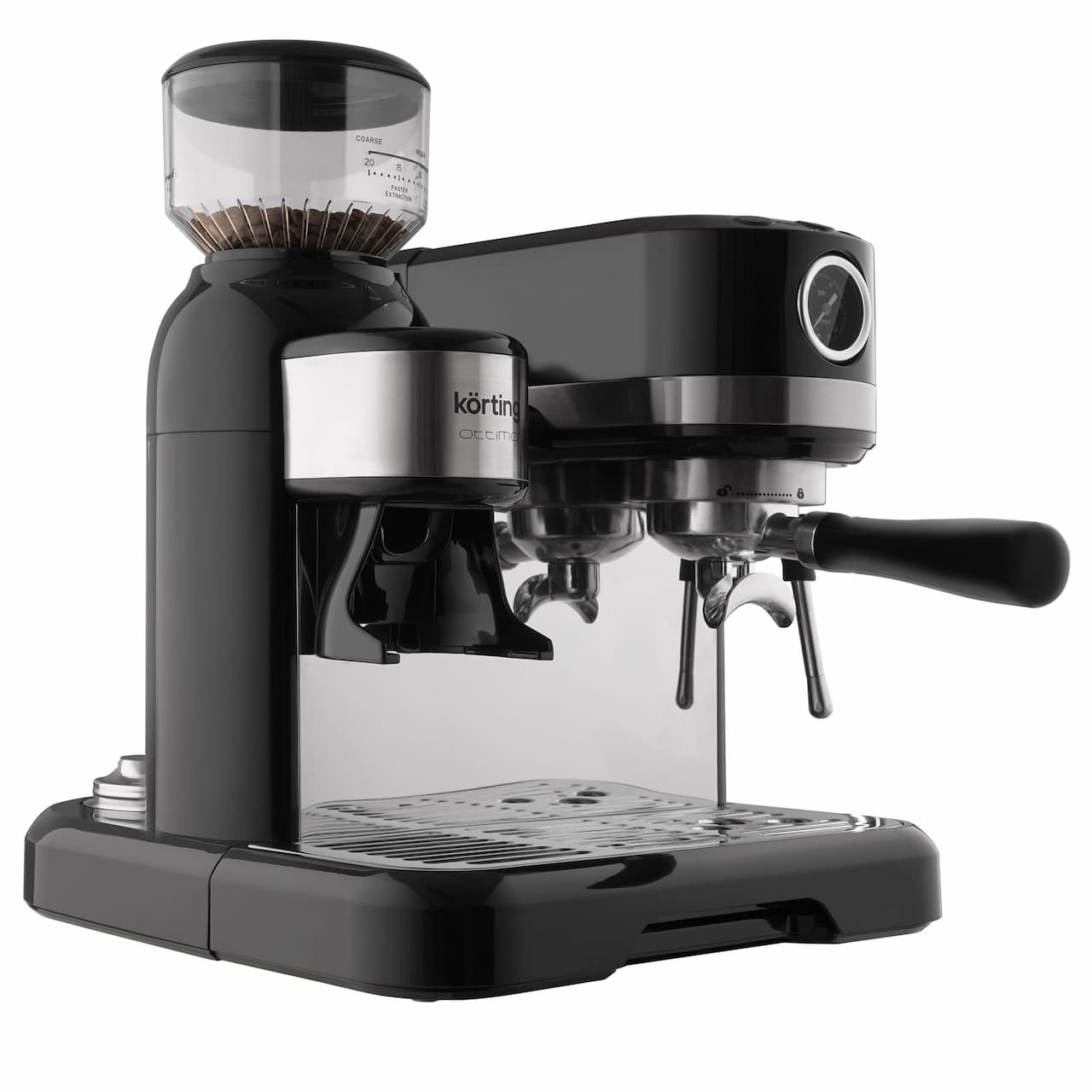 Кофемашина-эспрессо со встроенной кофемолкой KORTING Черный KCM 1015 N Ottimo