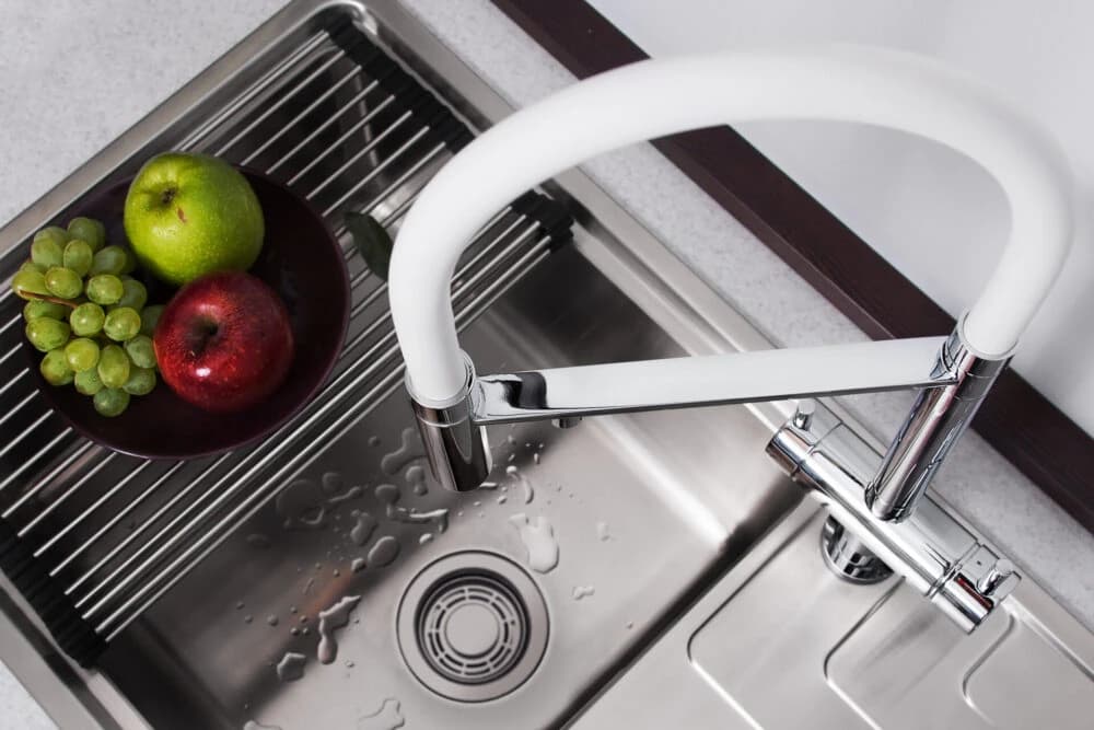 Смеситель с фильтром OMOIKIRI Нержавеющая сталь Kanto-BN-WH