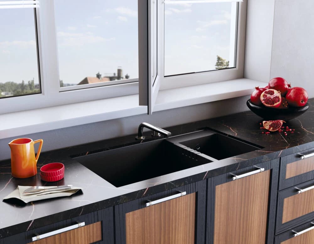 Мойка OMOIKIRI Черный Tedori 85-2-U-BL