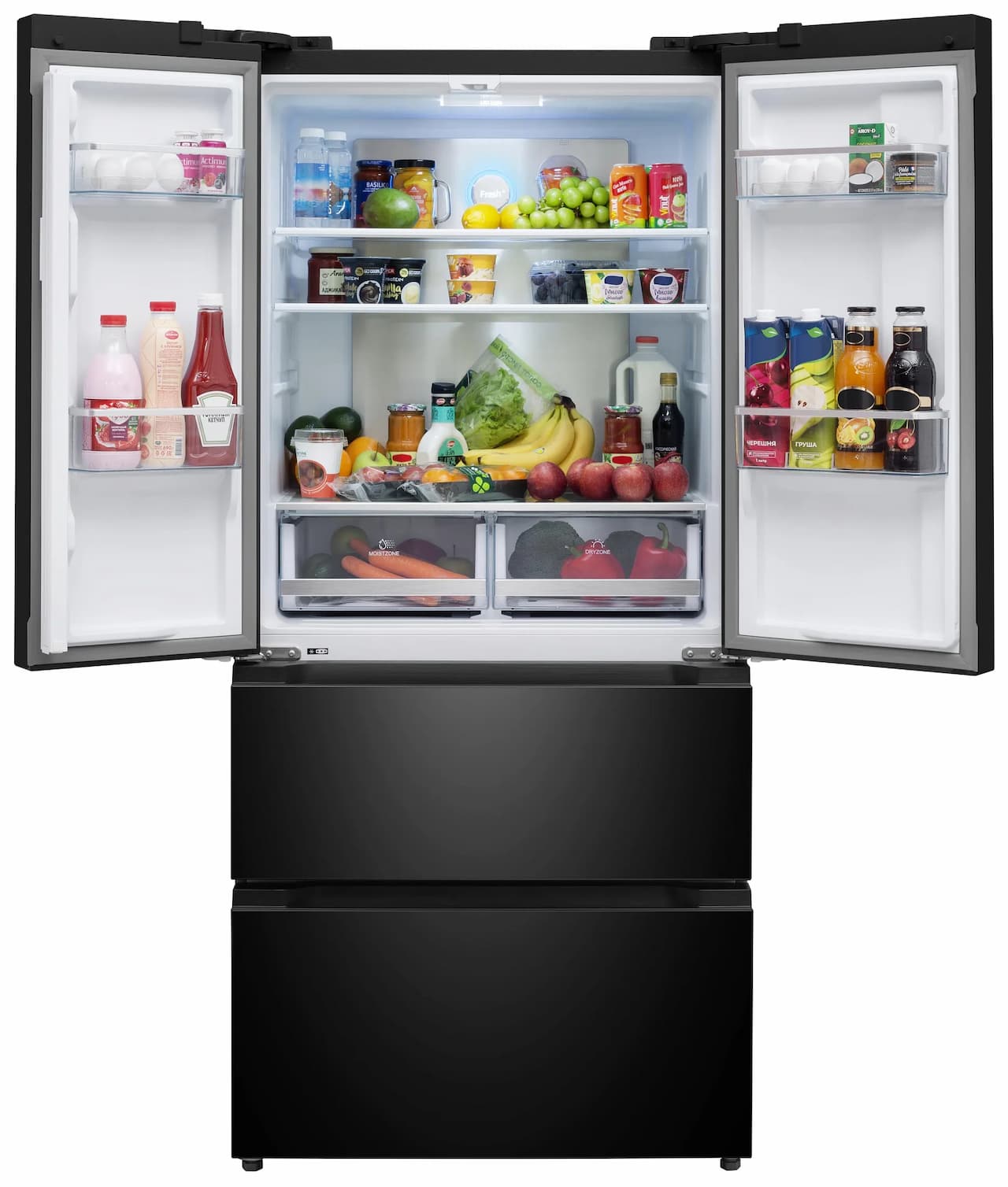 Холодильник отдельностоящий MEFERI Черный MFR83BLACK IX TOTAL NO FROST FRENCH DOOR COMFORT