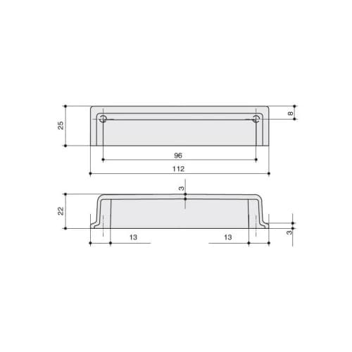 Ручка ракушка MAKMART Никель глянец WMN.831X.096.M00F7