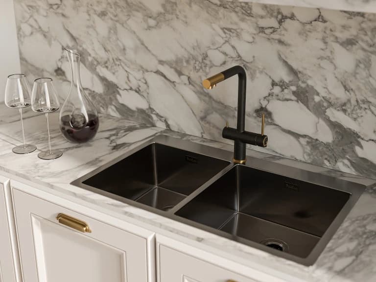 Смеситель с фильтром RIVELATO Черный LUGANO