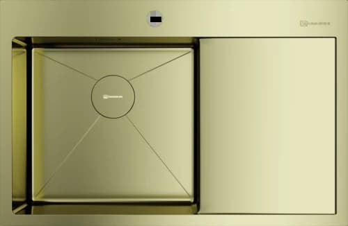 Мойка OMOIKIRI Светлое золото Akisame 78-LG-L