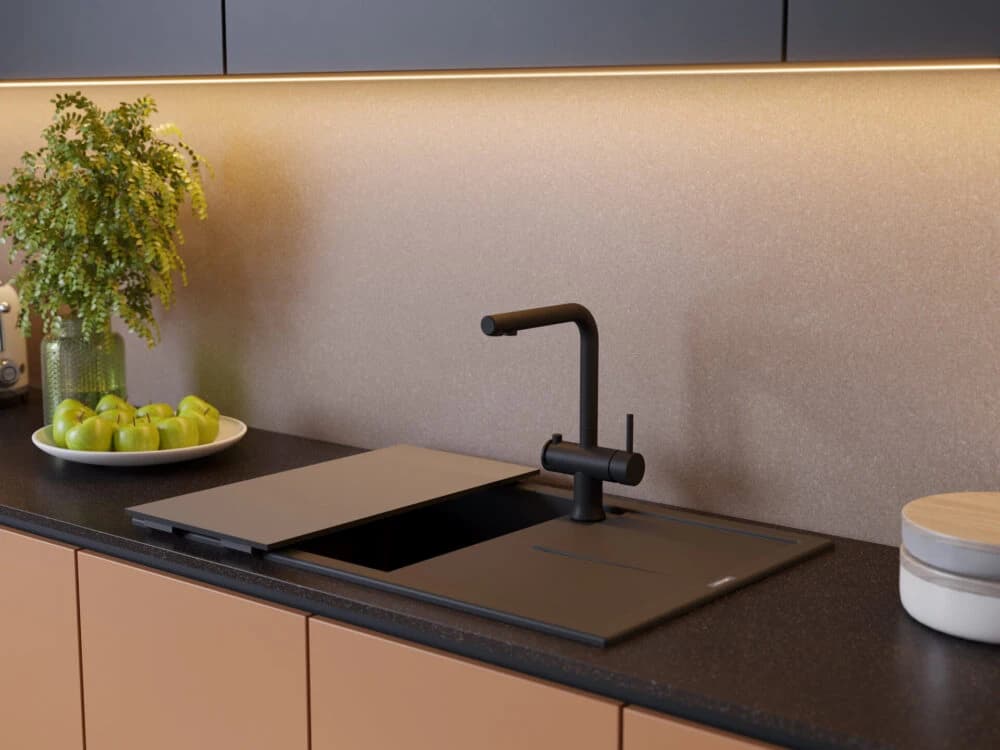 Смеситель OMOIKIRI Нержавеющая сталь + белый Hotaru-IN-WH