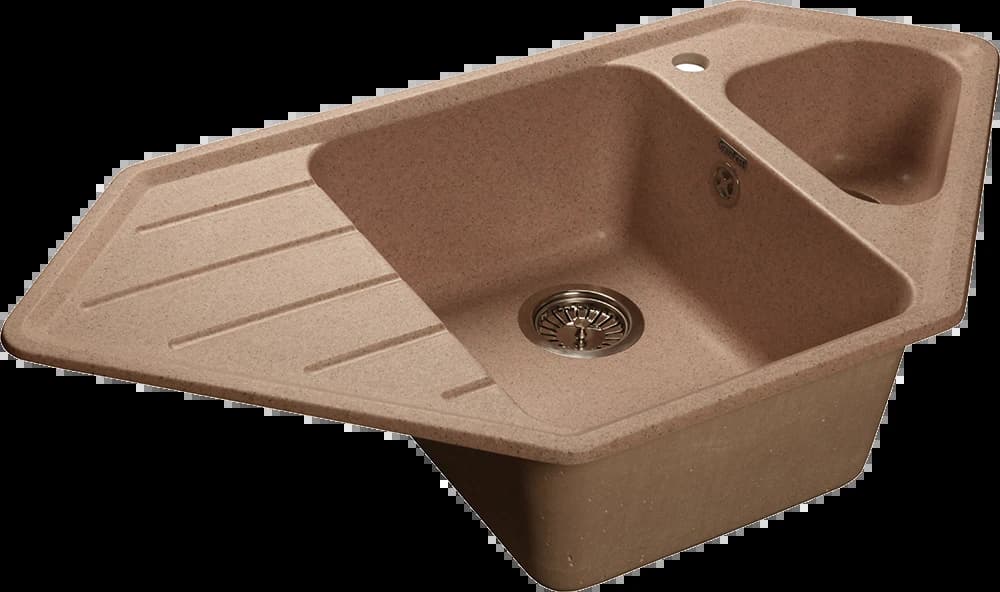 Мойка GRANFEST Бежевый Corner GF-C950E