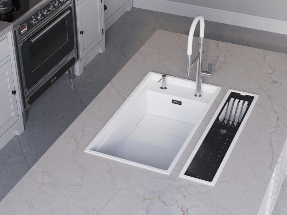 Смеситель OMOIKIRI Белый Osaka BN-WH