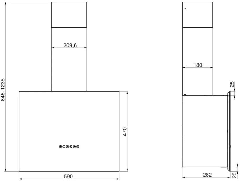 Вытяжка кухонная ELIKOR Черный Метеорит