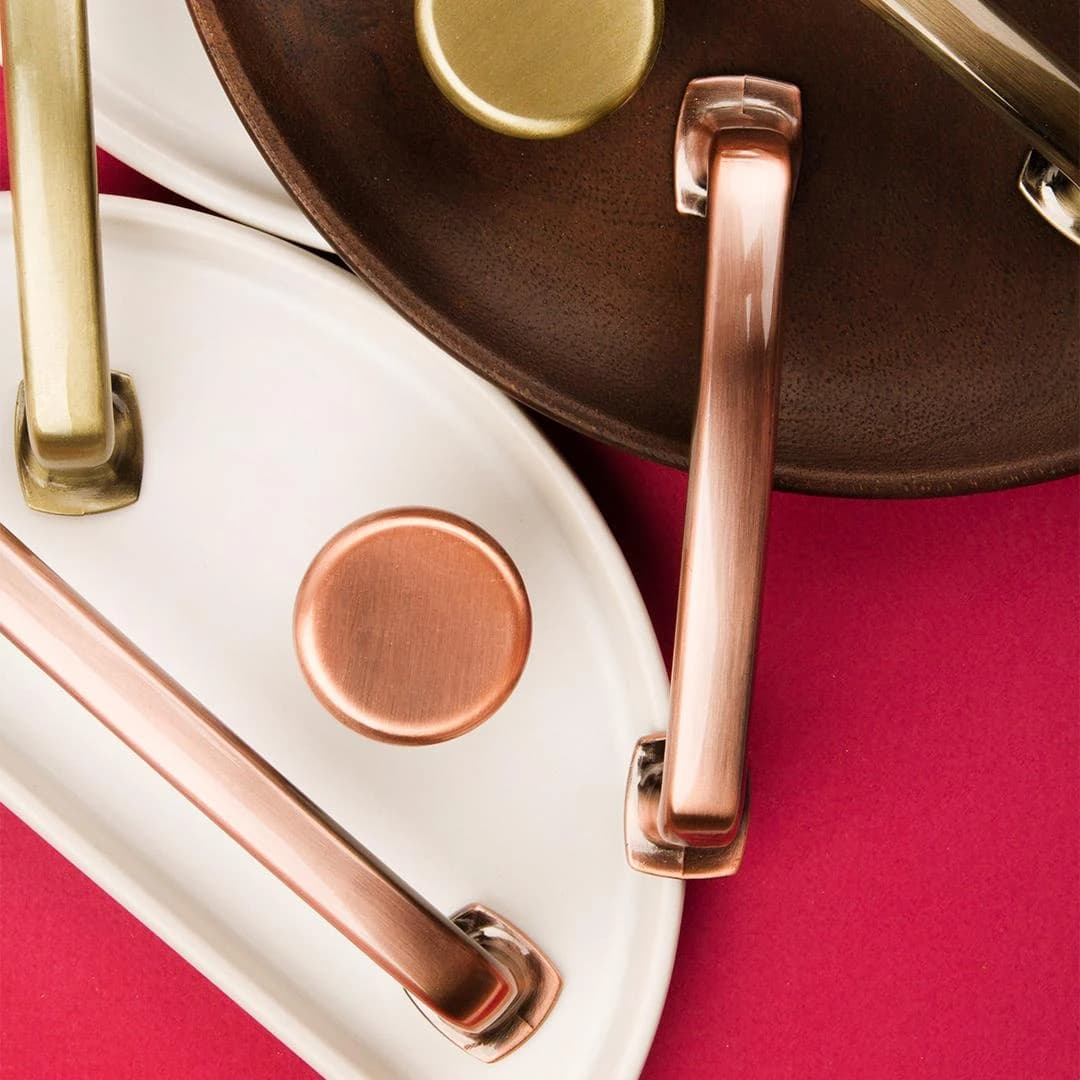 Ручка кнопка KERRON Античная медь RK-048 CA