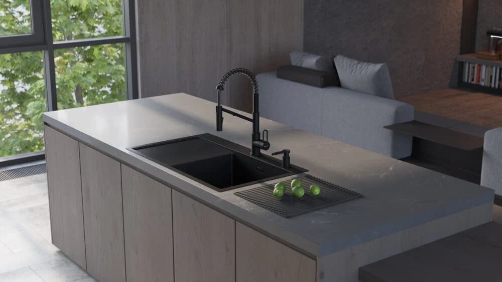 Дозатор для мыла 500 мл OMOIKIRI Графит OM-04-GB