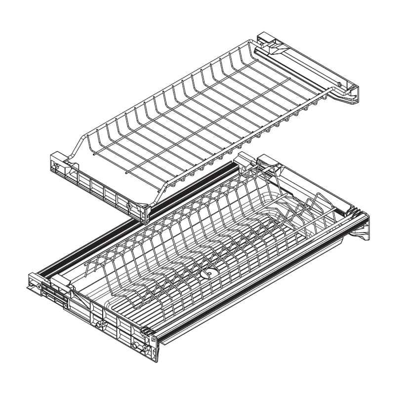 Сушка для посуды INOXA Хром 701/60XP.551A.F16