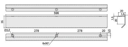 Ручка профиль MAKMART Черный матовый RT.01.0596.9005