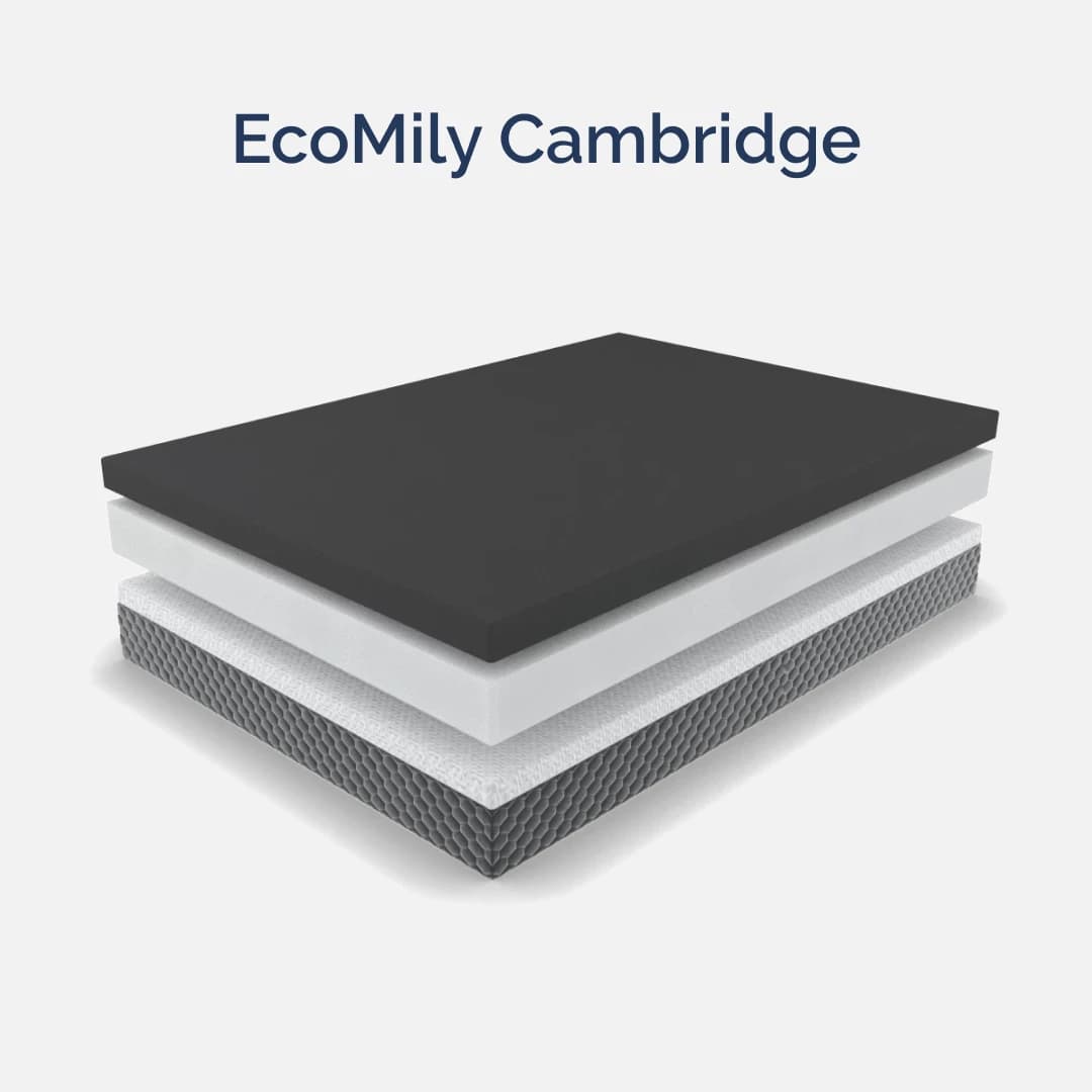 Матрас ортопедический двуспальный 1600х2000х220 мм ECOMILY Белый Cambridge