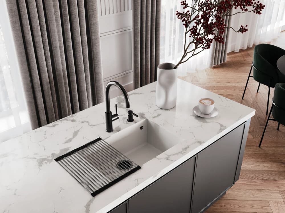 Смеситель с фильтром OMOIKIRI Нержавеющая сталь Okawa 2 Plus-BN