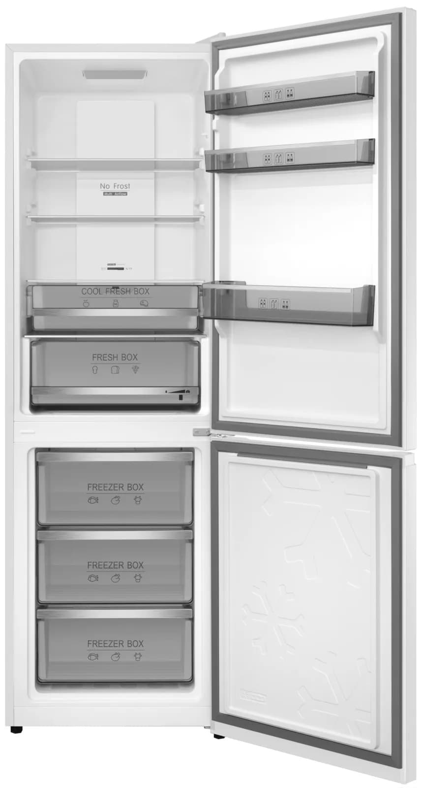 Холодильник отдельностоящий MEFERI Белый MFR185WH TOTAL NO FROST COMBI ULTRA